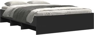 vidaXL Estructura de cama madera de ingeniería negra 140x200 cm vidaXL
