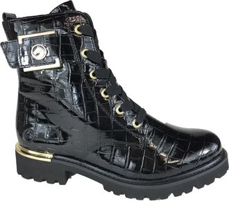 Remonte Stijlvolle Laarzen D8683 - Dames - Veterlaarzen - Zwart - 38 EU - Schoenen