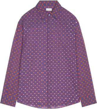 Dries Van Noten Geborduurd Shirt met Lange Mouwen - Heren - Casual Overhemden - Veelkleurig - M - Overhemden