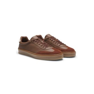 BOSS BY BECKHAM sneakers in leather and suede