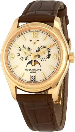 Patek Philippe Pre-owned Patek Philippe Complications Gold Dial Mens Watch 5146J-001
