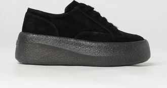 Vic Mati&eacute; Lace-Up Low-Top Suede Platform Sneakers with Rubber Sole
