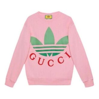 Gucci (WMNS) Gucci x adidas Cotton Sweatshirt Pink 721361-XJE2B-5904