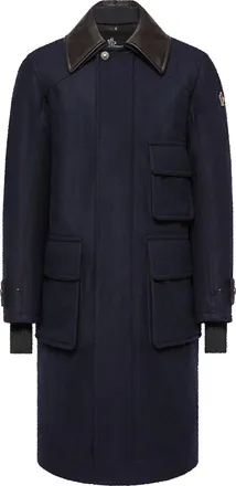 Moncler Moncler Villard Long Padded Jacket, Men, Blue, Size: 2