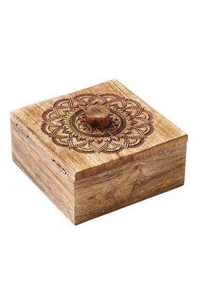 Matr Boomie Mandala Keepsake Box - Mango Wood, Fair Trade in Brown at Nordstrom