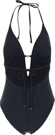Tory Burch Womens One-Piece Swimsuit Black Swimwear Sea Clothing