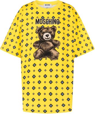 Moschino T-shirt met grafische teddyprint - Geel