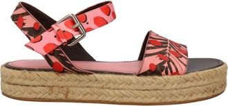 Louis Vuitton Jungle Dot Printed Espadrille Platform Sandals Size 36.5