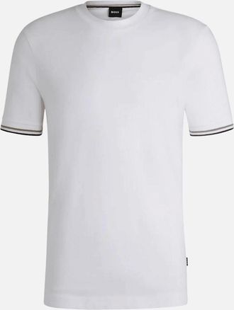 HUGO BOSS Mens Thompson 04 Regular Fit White T-Shirt - Size: 40