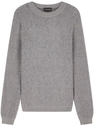 Emporio Armani Textured Knit Crew Neck Sweater