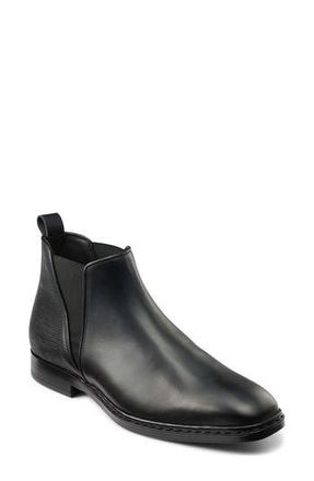 Karl Lagerfeld Lizard Embossed V-Gore Chelsea Boot in Black at Nordstrom Rack, Size 8.5
