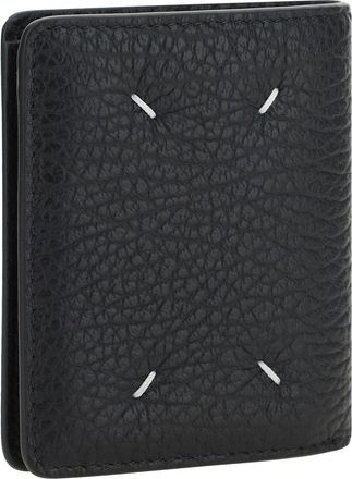Maison Margiela Womens Leather Wallet Black Calf Bos Taurus
