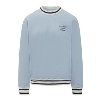 Dr&ocirc;le de Monsieur Sweatshirts, male, Blue, Size: XS Crewneck Sweatshirt