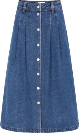 Lollys Laundry Rokken - Dames - Spijkerrokken - Blauw - S - Rokken