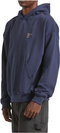 Brixton Embroidered Heavy Weight Hood Hoodie für Herren | blau