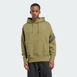 adidas Originals ADIDAS Originals Mens Neuclassics Hoodie - Olive - Size Small