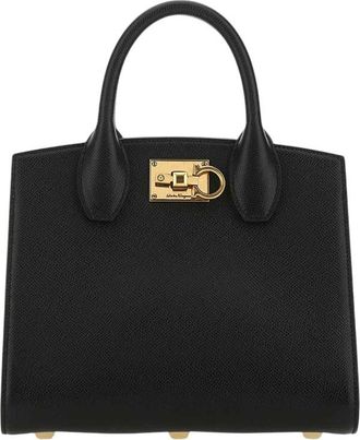 Ferragamo Black Studio XS Satchel
