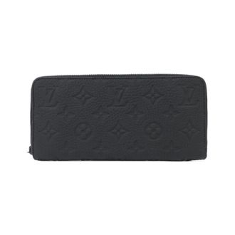 Louis Vuitton Black Leather Long Wallet (Bi-Fold) (Pre-Owned)