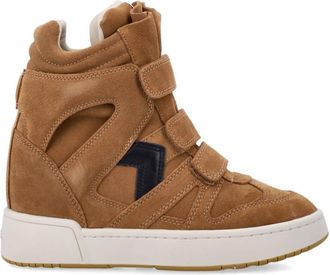 Isabel Marant Brown Round-toe Wedge Sneakers