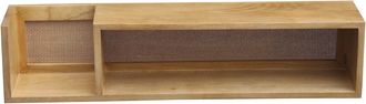 Miliboo Estanter&iacute;a De Pared De Madera Maciza De Mango Y Ca&ntilde;a De Rat&aacute;n 90 Cm Acange