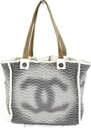 Chanel Pre-owned Vintage Tote Bag - Dames - Vintage Shopper - Beige - ONE Size - Katoen - Vintage