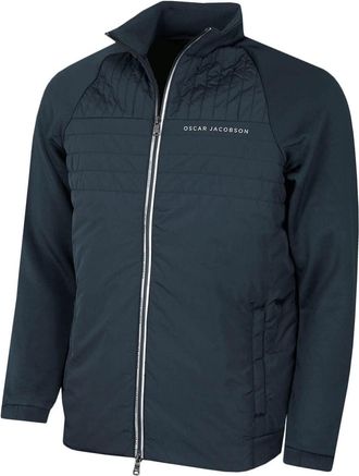 Oscar Jacobson Mens Harrington Padded Thermal Golf Jacket - China Blue - S