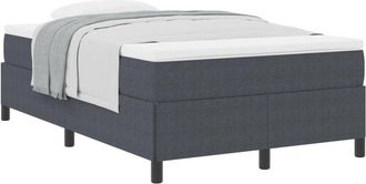 vidaXL Estructura De Cama Gris Oscuro 120 X 200 Cm Telas De Pana Vidaxl