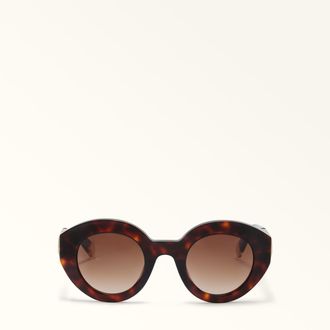 Furla Occhiali Da Sole Havana Marrone Acetato Donna