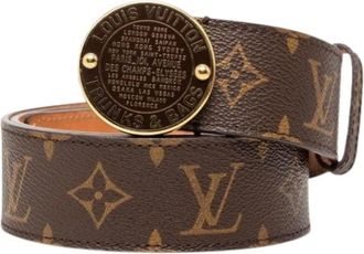 Louis Vuitton Pre-owned Belts, female, Brown, Size: ONE SIZE Pre-owned Canvas Belt