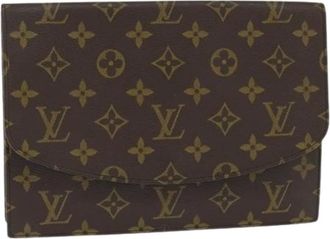 Louis Vuitton Pre-owned Clutches, female, Brown, Size: ONE SIZE Pre-owned Canvas Clutch