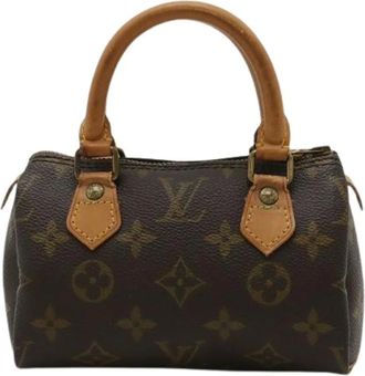 Louis Vuitton Pre-owned Mini Bags, female, Brown, Size: ONE SIZE Pre-owned Monogram Mini Speedy