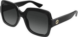 Gucci 1337S Zonnebril - Dames - Accessoires - Zwart - Maat: 54 MM Polyamide