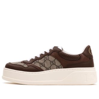 Gucci (WMNS) Gucci Leather GG Sneaker Light Brown 670408-UPGA0-2348