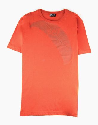 Emporio Armani Mens Ea7 Parashoot Print T Shirt Red - Size: 44