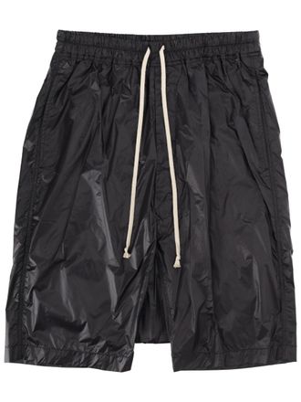 Rick Owens Neutrals Drawstring Pods Dropped Crotch Shorts
