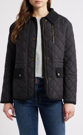 Lucky Brand Quilted Hunting Jacket in Black at Nordstrom, Size X-Small