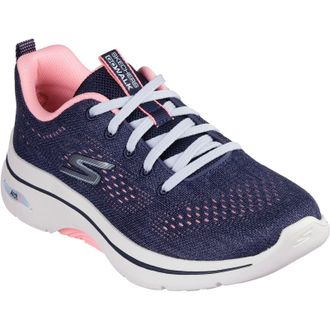 Skechers GO WALK Arch Fit 2.0 Vivid Sunset Textiel Dames Navy/Hot Pink Sneakers