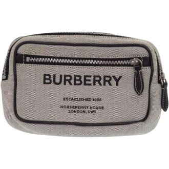 Burberry Pre-owned Belt Bags, female, Gray, Size: ONE SIZE Pre-owned Sling Bag
