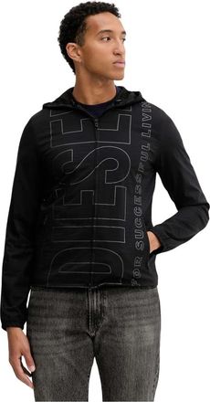 Diesel J-Andrew Jacket - Heren - Vesten met rits - Zwart - XL - Polyester - Hoodies & sweatvesten