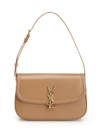 Saint Laurent Solferino Shoulder Bags Beige-Donna