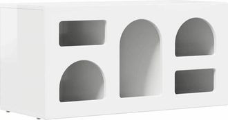 vidaXL TV Cabinet High Gloss White 80 x 35 x 40 cm Engineered Wood vidaXL