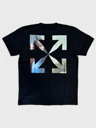 Off-white Mens Arrow Slim T-Shirt Black Francesco Hayez - Size Large