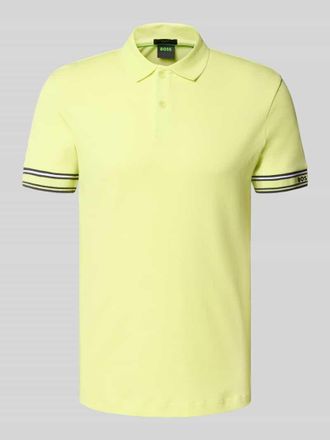 HUGO BOSS Slim Fit Poloshirt aus reiner Baumwolle Modell POLO ZONE in Hellgruen, Gr&ouml;&szlig;e L