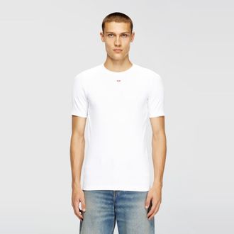 Diesel T-shirt with D patch - T-Shirts - Man - White