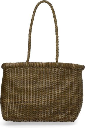 Dragon Diffusion B Weave Woven Basket Handbag