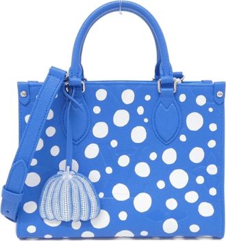 Louis Vuitton Monogram Empreinte Blue Leather Tote Bag (Pre-Owned)