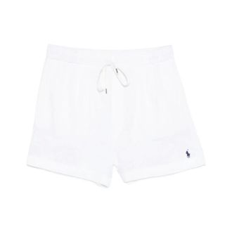 Ralph Lauren Short Shorts, female, White, Size: XS Linen Drawstring Short
