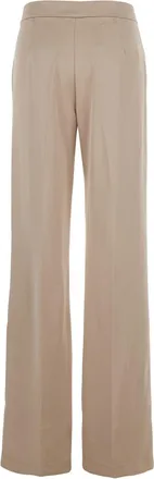 Andamane Womens Beige Pants With Front Pences Tech Fabric Trousers