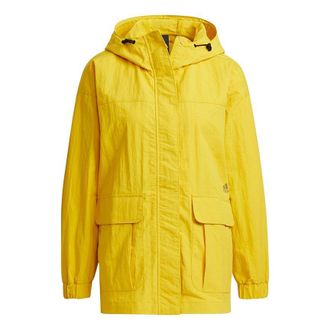 adidas (WMNS) adidas W Prsve Fz Jkt Sports Hooded Jacket Yellow H29543