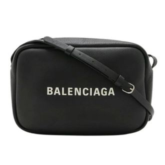 Balenciaga Pre-owned Cross Body Bags, female, Black, Size: ONE SIZE Pre-owned Everyday Calfskin Shoulder Bag